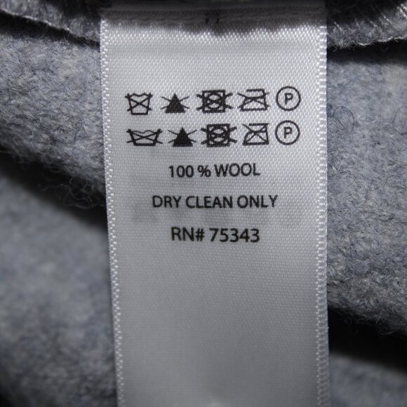 Cynthia Rowley Sz 2X Light Blue Collared Pockets Unlined 100% Wool Coat - Picture 16 of 16